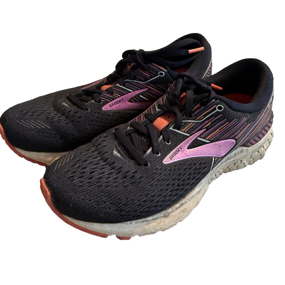 Brooks Womens Adrenaline Gts 19 Black/Fuchsia Running Shoes Size‎ 9